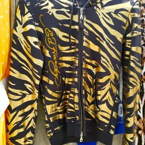 Vintage Ed Hardy zip up hoodie
